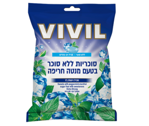 ויויל – סוכריות מנטה חריף ללא סוכר