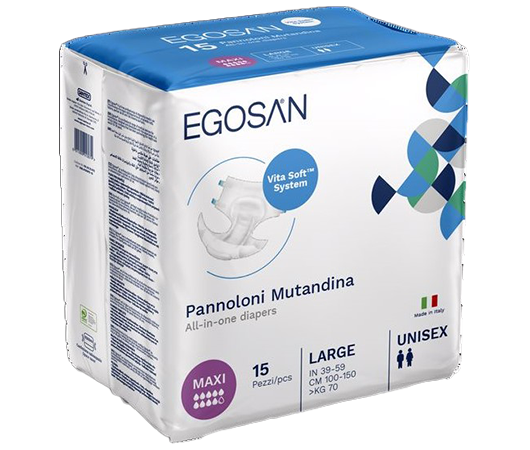 חיתולי EGOSAN מקסי אוברנייט – מידה L