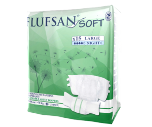 חיתולי FLUFSAN – סופט נייט – מידה L