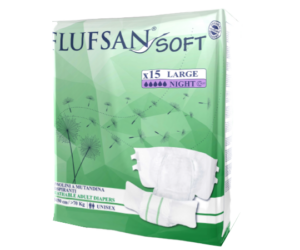 חיתולי FLUFSAN – סופרנייט – מידה L