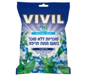ויויל - סוכריות מנטה חריף ללא סוכר