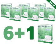 מארז חיסכון – 6+1 מתנה – חיתולים למבוגרים L – FLUFSAN סופט נייט